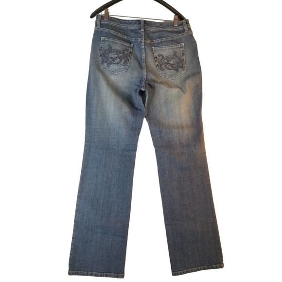 The Platinum by Chicos Straight Leg Blue Jeans Women's Size 2 Stretch 33x32 - Picture 2 of 10